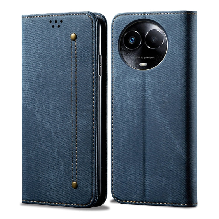 Denim Texture Flip Leather Phone Case, For Realme Note 60 4G / C61 4G, For Realme 13 Pro 5G Global, For Realme GT 6T 5G Global, For Realme GT 6 5G Global, For Realme C63 / C61, For Realme 12 Pro / 12 Pro+, For Realme GT5 Pro, For Realme 11 5G Global / ...