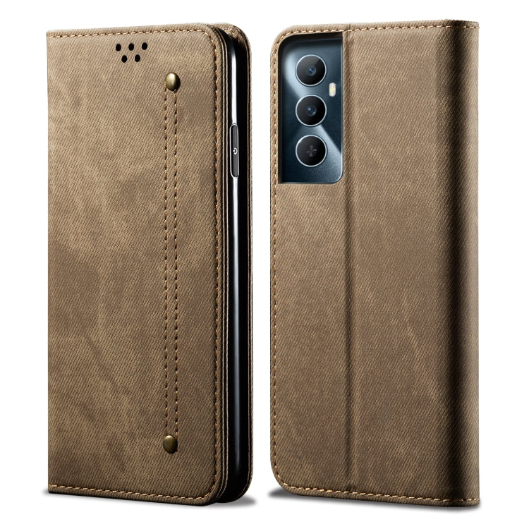 Denim Texture Flip Leather Phone Case, For Realme Note 60 4G / C61 4G, For Realme 13 Pro 5G Global, For Realme GT 6T 5G Global, For Realme GT 6 5G Global, For Realme C63 / C61, For Realme 12 Pro / 12 Pro+, For Realme GT5 Pro, For Realme 11 5G Global / ...