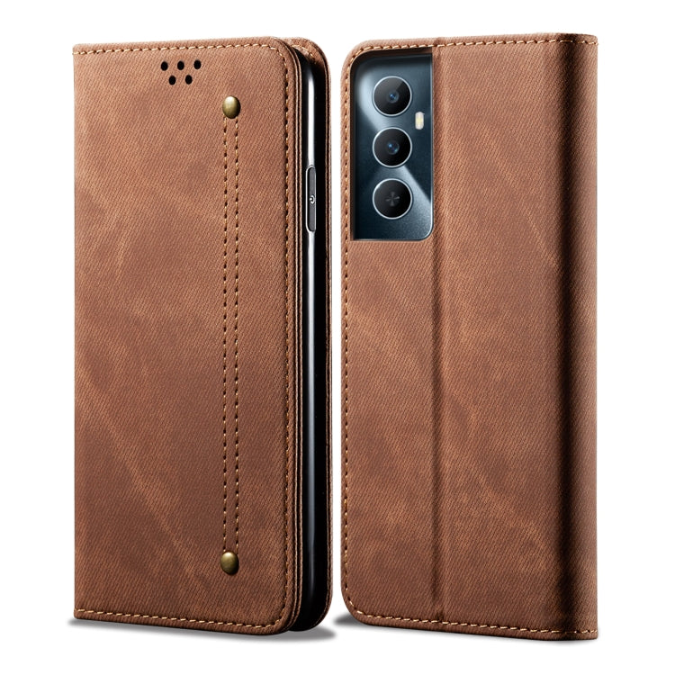 Denim Texture Flip Leather Phone Case, For Realme Note 60 4G / C61 4G, For Realme 13 Pro 5G Global, For Realme GT 6T 5G Global, For Realme GT 6 5G Global, For Realme C63 / C61, For Realme 12 Pro / 12 Pro+, For Realme GT5 Pro, For Realme 11 5G Global / ...