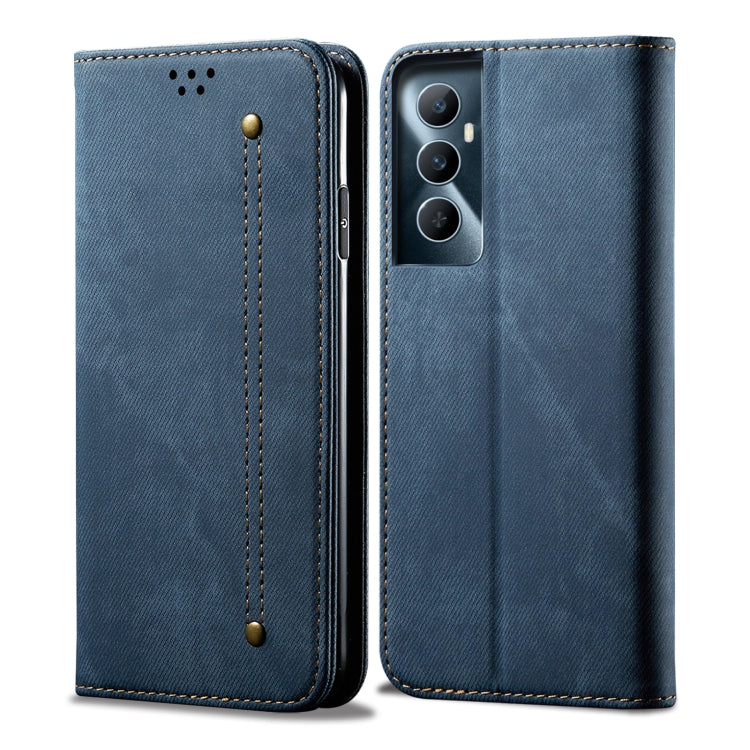 Denim Texture Flip Leather Phone Case, For Realme Note 60 4G / C61 4G, For Realme 13 Pro 5G Global, For Realme GT 6T 5G Global, For Realme GT 6 5G Global, For Realme C63 / C61, For Realme 12 Pro / 12 Pro+, For Realme GT5 Pro, For Realme 11 5G Global / ...
