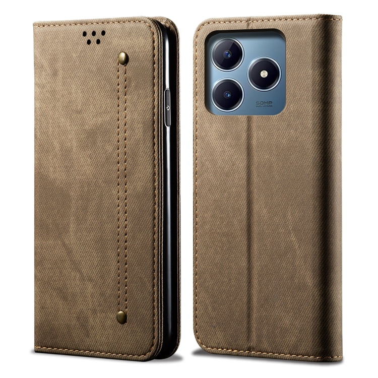 Denim Texture Flip Leather Phone Case, For Realme Note 60 4G / C61 4G, For Realme 13 Pro 5G Global, For Realme GT 6T 5G Global, For Realme GT 6 5G Global, For Realme C63 / C61, For Realme 12 Pro / 12 Pro+, For Realme GT5 Pro, For Realme 11 5G Global / ...