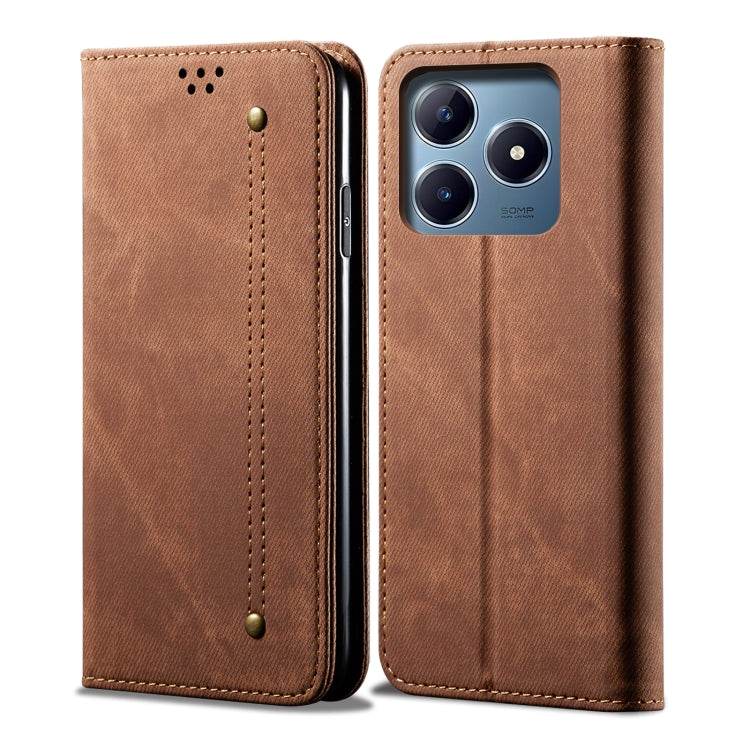 Denim Texture Flip Leather Phone Case, For Realme Note 60 4G / C61 4G, For Realme 13 Pro 5G Global, For Realme GT 6T 5G Global, For Realme GT 6 5G Global, For Realme C63 / C61, For Realme 12 Pro / 12 Pro+, For Realme GT5 Pro, For Realme 11 5G Global / ...