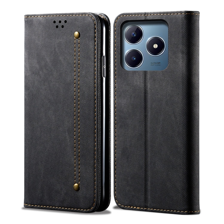 Denim Texture Flip Leather Phone Case, For Realme Note 60 4G / C61 4G, For Realme 13 Pro 5G Global, For Realme GT 6T 5G Global, For Realme GT 6 5G Global, For Realme C63 / C61, For Realme 12 Pro / 12 Pro+, For Realme GT5 Pro, For Realme 11 5G Global / ...