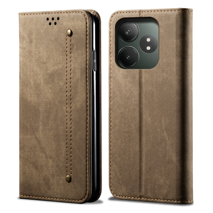 Denim Texture Flip Leather Phone Case, For Realme Note 60 4G / C61 4G, For Realme 13 Pro 5G Global, For Realme GT 6T 5G Global, For Realme GT 6 5G Global, For Realme C63 / C61, For Realme 12 Pro / 12 Pro+, For Realme GT5 Pro, For Realme 11 5G Global / ...