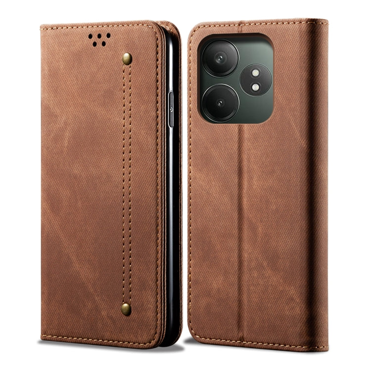 Denim Texture Flip Leather Phone Case, For Realme Note 60 4G / C61 4G, For Realme 13 Pro 5G Global, For Realme GT 6T 5G Global, For Realme GT 6 5G Global, For Realme C63 / C61, For Realme 12 Pro / 12 Pro+, For Realme GT5 Pro, For Realme 11 5G Global / ...