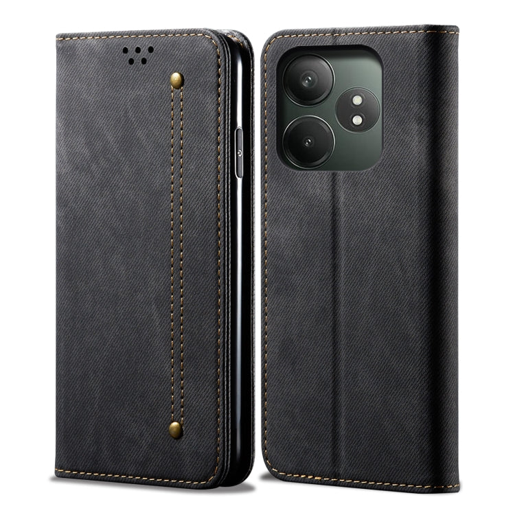 Denim Texture Flip Leather Phone Case, For Realme Note 60 4G / C61 4G, For Realme 13 Pro 5G Global, For Realme GT 6T 5G Global, For Realme GT 6 5G Global, For Realme C63 / C61, For Realme 12 Pro / 12 Pro+, For Realme GT5 Pro, For Realme 11 5G Global / ...