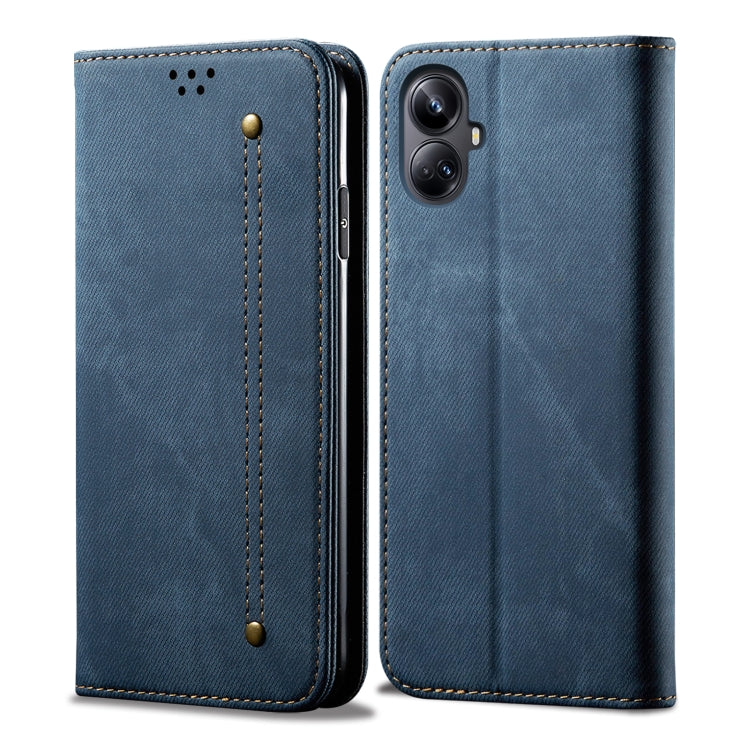 Denim Texture Flip Leather Phone Case, For Realme Note 60 4G / C61 4G, For Realme 13 Pro 5G Global, For Realme GT 6T 5G Global, For Realme GT 6 5G Global, For Realme C63 / C61, For Realme 12 Pro / 12 Pro+, For Realme GT5 Pro, For Realme 11 5G Global / ...