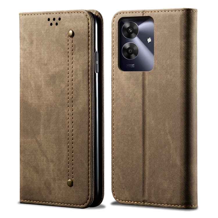 Denim Texture Flip Leather Phone Case, For Realme Note 60 4G / C61 4G, For Realme 13 Pro 5G Global, For Realme GT 6T 5G Global, For Realme GT 6 5G Global, For Realme C63 / C61, For Realme 12 Pro / 12 Pro+, For Realme GT5 Pro, For Realme 11 5G Global / ...