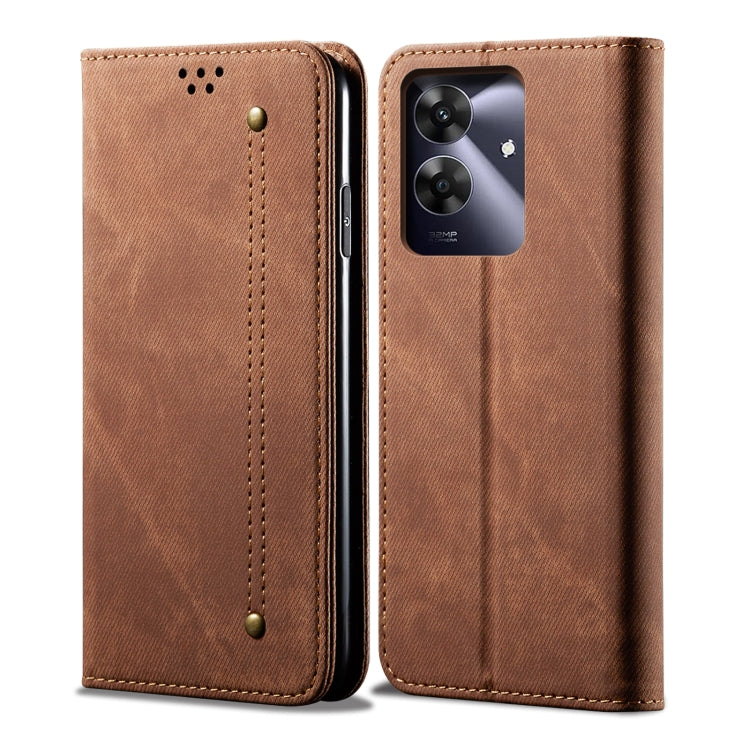 Denim Texture Flip Leather Phone Case, For Realme Note 60 4G / C61 4G, For Realme 13 Pro 5G Global, For Realme GT 6T 5G Global, For Realme GT 6 5G Global, For Realme C63 / C61, For Realme 12 Pro / 12 Pro+, For Realme GT5 Pro, For Realme 11 5G Global / ...