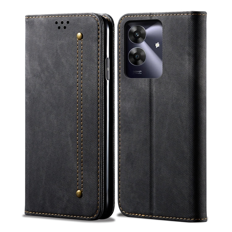 Denim Texture Flip Leather Phone Case, For Realme Note 60 4G / C61 4G, For Realme 13 Pro 5G Global, For Realme GT 6T 5G Global, For Realme GT 6 5G Global, For Realme C63 / C61, For Realme 12 Pro / 12 Pro+, For Realme GT5 Pro, For Realme 11 5G Global / ...