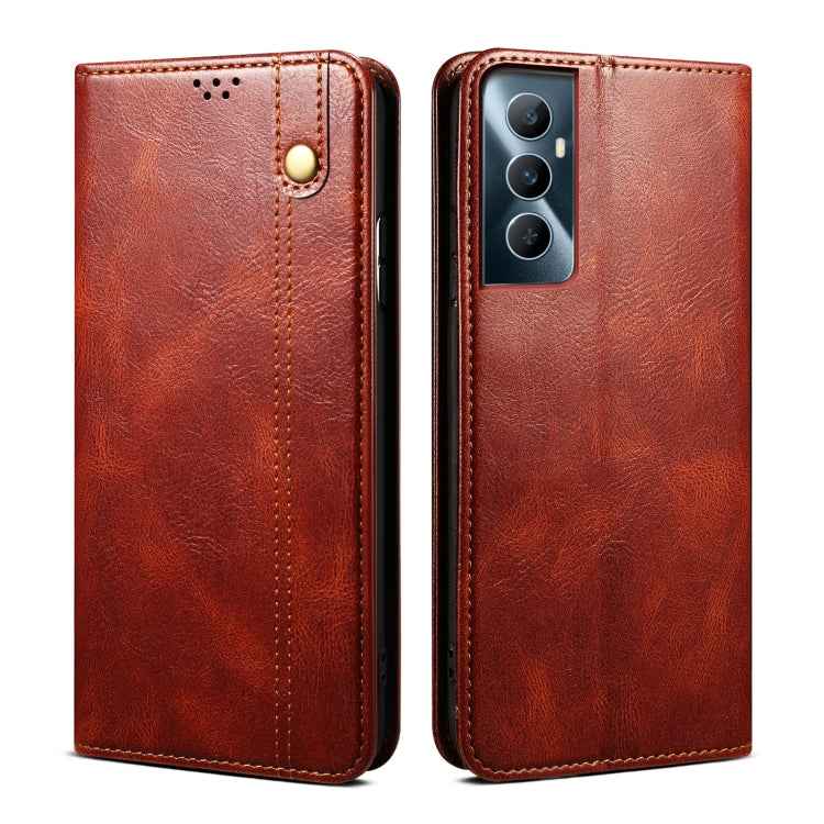 Oil Wax Crazy Horse Texture Leather Phone Case, For Realme 11 Pro / 11 Pro+, For Realme C65 4G, For Realme 10 Pro+