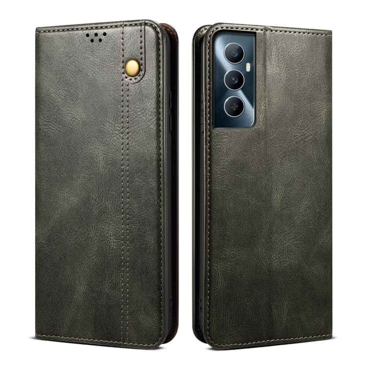 Oil Wax Crazy Horse Texture Leather Phone Case, For Realme 11 Pro / 11 Pro+, For Realme C65 4G, For Realme 10 Pro+