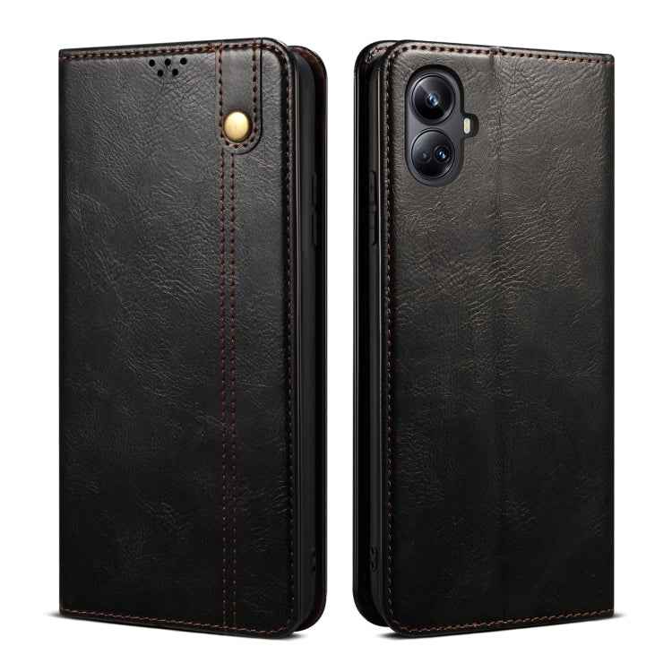 Oil Wax Crazy Horse Texture Leather Phone Case, For Realme 11 Pro / 11 Pro+, For Realme C65 4G, For Realme 10 Pro+
