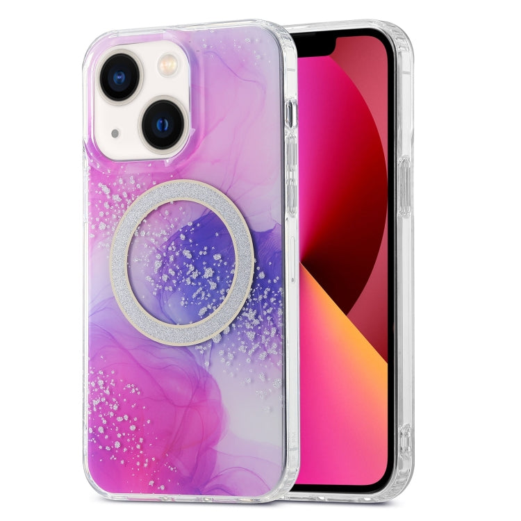 Dual-side IMD Marble Magsafe Phone Case, For iPhone 13 Pro Max, For iPhone 15, For iPhone 13 Pro, For iPhone 13, For iPhone 12, For iPhone 12 Pro Max