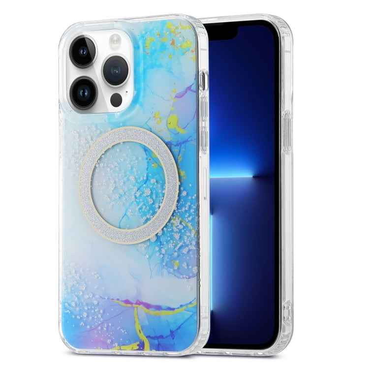 Dual-side IMD Marble Magsafe Phone Case, For iPhone 13 Pro Max, For iPhone 15, For iPhone 13 Pro, For iPhone 13, For iPhone 12, For iPhone 12 Pro Max