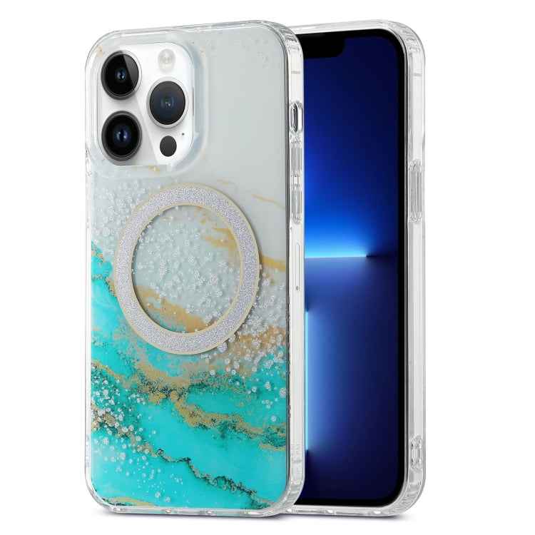 Dual-side IMD Marble Magsafe Phone Case, For iPhone 13 Pro Max, For iPhone 15, For iPhone 13 Pro, For iPhone 13, For iPhone 12, For iPhone 12 Pro Max