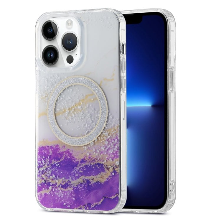 Dual-side IMD Marble Magsafe Phone Case, For iPhone 13 Pro Max, For iPhone 15, For iPhone 13 Pro, For iPhone 13, For iPhone 12, For iPhone 12 Pro Max