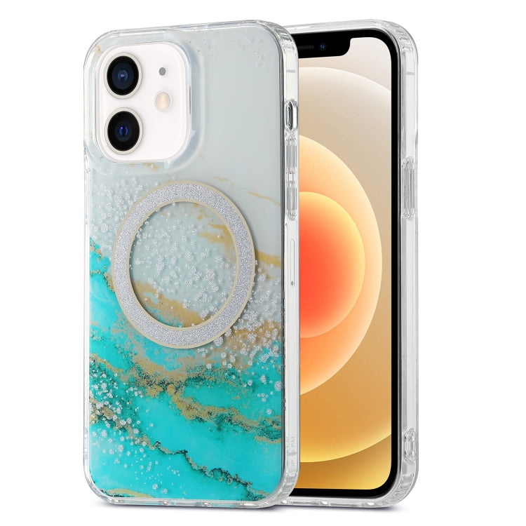 Dual-side IMD Marble Magsafe Phone Case, For iPhone 13 Pro Max, For iPhone 15, For iPhone 13 Pro, For iPhone 13, For iPhone 12, For iPhone 12 Pro Max