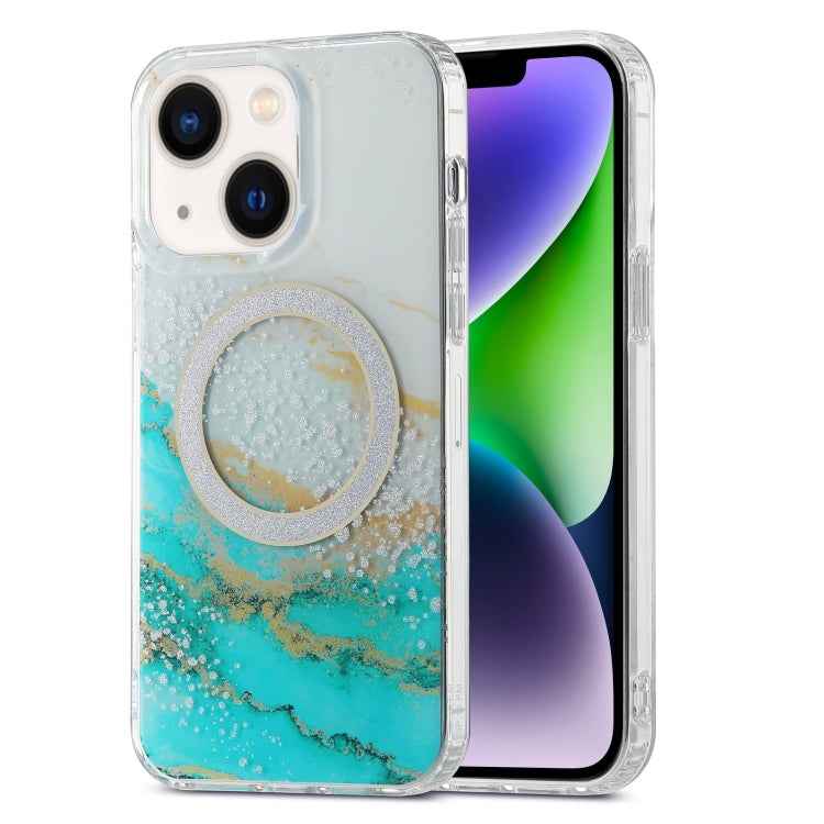 Dual-side IMD Marble Magsafe Phone Case, For iPhone 13 Pro Max, For iPhone 15, For iPhone 13 Pro, For iPhone 13, For iPhone 12, For iPhone 12 Pro Max