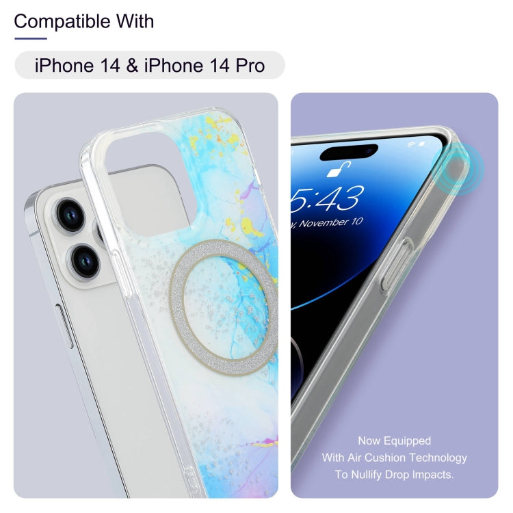 Dual-side IMD Marble Magsafe Phone Case, For iPhone 13 Pro Max, For iPhone 15, For iPhone 13 Pro, For iPhone 13, For iPhone 12, For iPhone 12 Pro Max