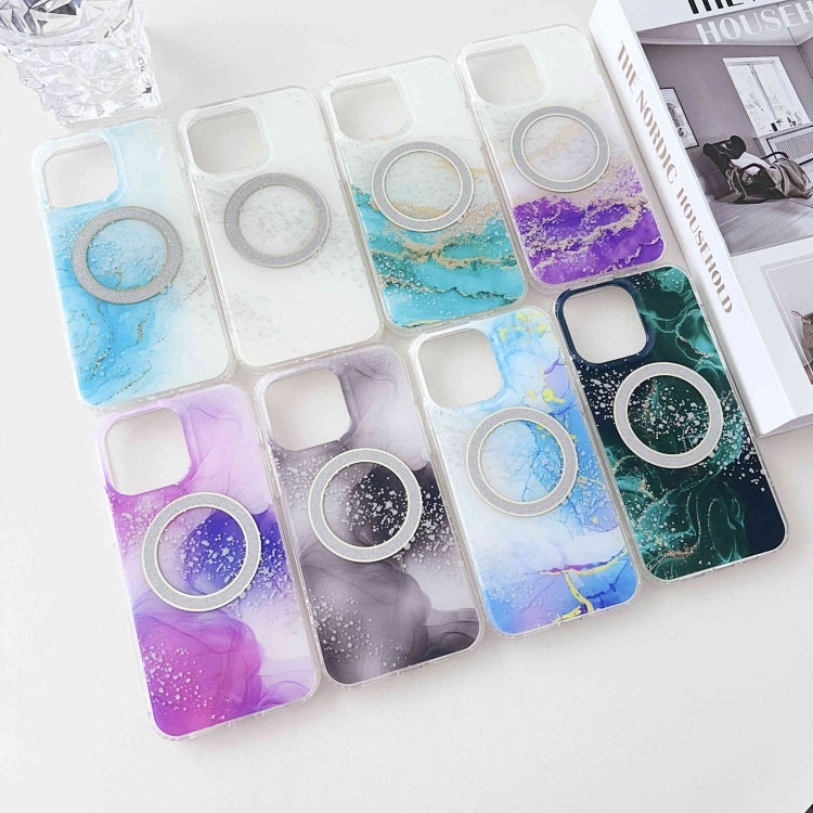 Dual-side IMD Marble Magsafe Phone Case, For iPhone 13 Pro Max, For iPhone 15, For iPhone 13 Pro, For iPhone 13, For iPhone 12, For iPhone 12 Pro Max