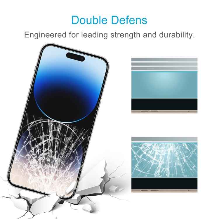 50pcs 0.26mm 9H 2.5D High Aluminum Tempered Glass Film