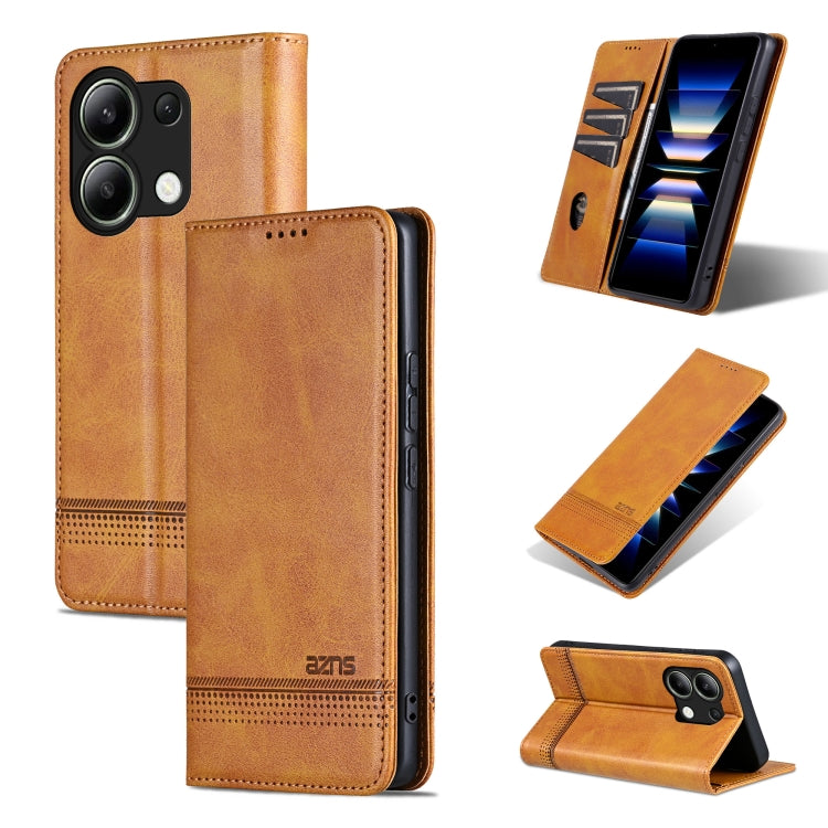 AZNS Magnetic Calf Texture Flip Leather Phone Case, For Xiaomi Redmi Turbo 3, For Xiaomi Redmi Note 13 Pro 4G, For Xiaomi Redmi Note 13 4G, For Xiaomi Redmi K70E, For Xiaomi 14 Ultra, For Xiaomi Redmi 13C / Poco C65, For Xiaomi 14 Pro, For Xiaomi 14
