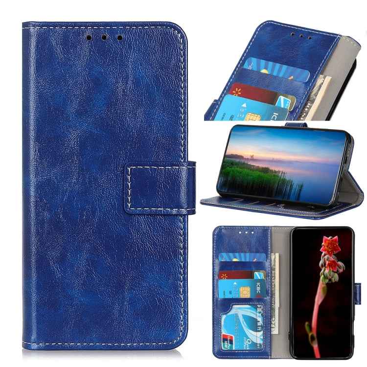Retro Crazy Horse Texture Horizontal Flip Leather Phone Case, For iPhone 15 Pro Max, For iPhone 15 Pro, For iPhone 15 Plus, For iPhone 15