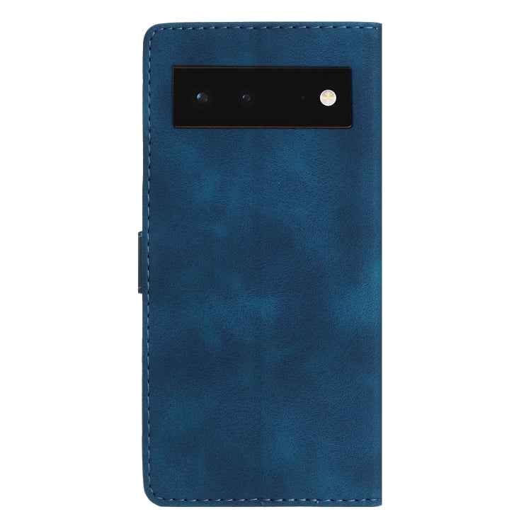 Flower Butterfly Embossing Pattern Leather Phone Case, For Google Pixel 6