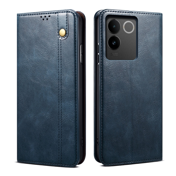 Oil Wax Crazy Horse Texture Leather Phone Case, For vivo S18, For vivo X100 Pro, For vivo X100, For vivo Y36 5G / 4G, For vivo S17e, For vivo Y78 5G