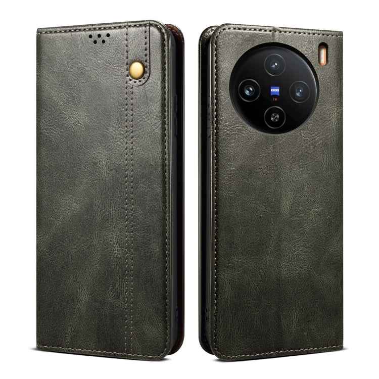 Oil Wax Crazy Horse Texture Leather Phone Case, For vivo S18, For vivo X100 Pro, For vivo X100, For vivo Y36 5G / 4G, For vivo S17e, For vivo Y78 5G