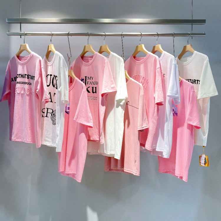 100-Pack Bulk Buy T-shirt Top Blouse, Clearance Clothes Insanely Low Prices, Style and Size & Color Match Randomly, T-shirt