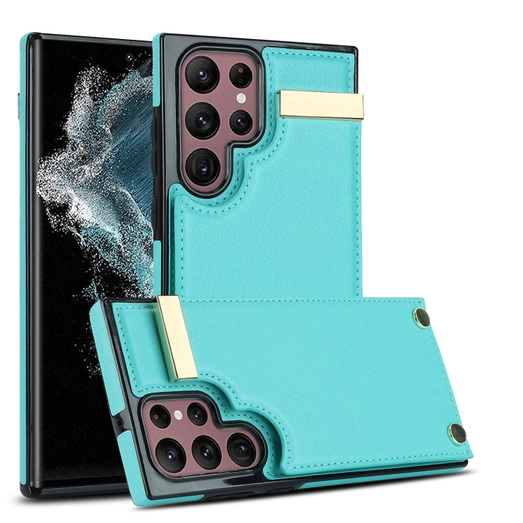 Metal Buckle Card Slots Phone Case, For Samsung Galaxy S26+ 5G, For Samsung Galaxy S26 Ultra 5G, For Samsung Galaxy S26 5G, For Samsung Galaxy S23 Ultra 5G, For Samsung Galaxy S22 Ultra 5G, For Samsung Galaxy Note20 Ultra
