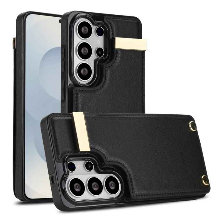 Metal Buckle Card Slots Phone Case, For Samsung Galaxy S26+ 5G, For Samsung Galaxy S26 Ultra 5G, For Samsung Galaxy S26 5G, For Samsung Galaxy S23 Ultra 5G, For Samsung Galaxy S22 Ultra 5G, For Samsung Galaxy Note20 Ultra