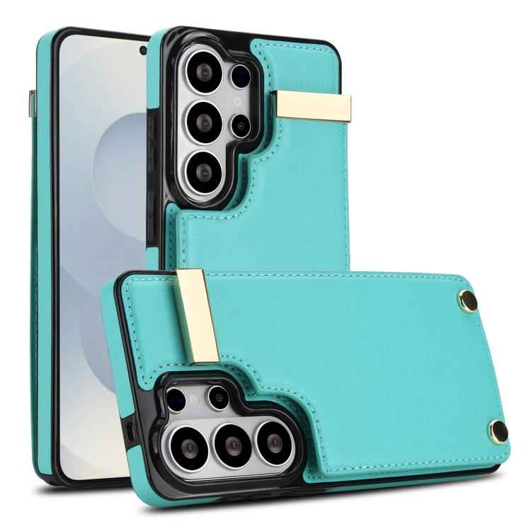 Metal Buckle Card Slots Phone Case, For Samsung Galaxy S26+ 5G, For Samsung Galaxy S26 Ultra 5G, For Samsung Galaxy S26 5G, For Samsung Galaxy S23 Ultra 5G, For Samsung Galaxy S22 Ultra 5G, For Samsung Galaxy Note20 Ultra