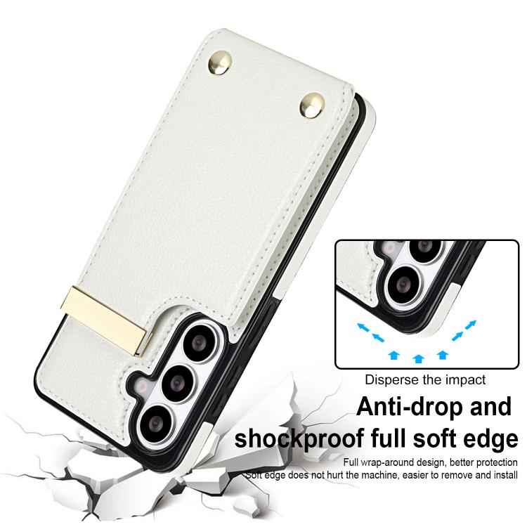 Metal Buckle Card Slots Phone Case, For Samsung Galaxy S26+ 5G, For Samsung Galaxy S26 Ultra 5G, For Samsung Galaxy S26 5G, For Samsung Galaxy S23 Ultra 5G, For Samsung Galaxy S22 Ultra 5G, For Samsung Galaxy Note20 Ultra