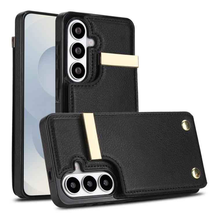 Metal Buckle Card Slots Phone Case, For Samsung Galaxy S26+ 5G, For Samsung Galaxy S26 Ultra 5G, For Samsung Galaxy S26 5G, For Samsung Galaxy S23 Ultra 5G, For Samsung Galaxy S22 Ultra 5G, For Samsung Galaxy Note20 Ultra