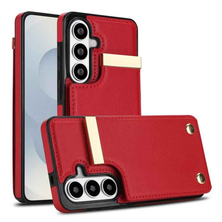 Metal Buckle Card Slots Phone Case, For Samsung Galaxy S26+ 5G, For Samsung Galaxy S26 Ultra 5G, For Samsung Galaxy S26 5G, For Samsung Galaxy S23 Ultra 5G, For Samsung Galaxy S22 Ultra 5G, For Samsung Galaxy Note20 Ultra