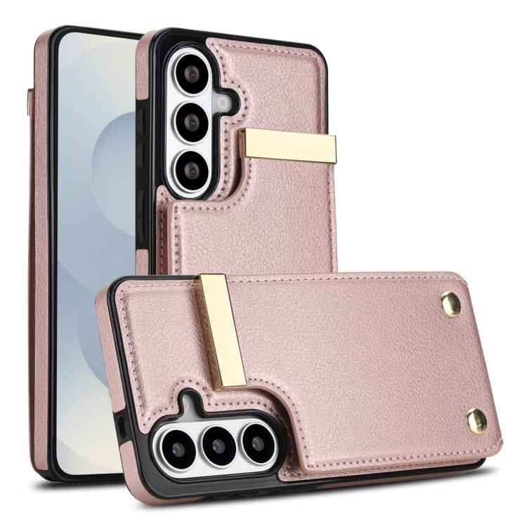 Metal Buckle Card Slots Phone Case, For Samsung Galaxy S26+ 5G, For Samsung Galaxy S26 Ultra 5G, For Samsung Galaxy S26 5G, For Samsung Galaxy S23 Ultra 5G, For Samsung Galaxy S22 Ultra 5G, For Samsung Galaxy Note20 Ultra