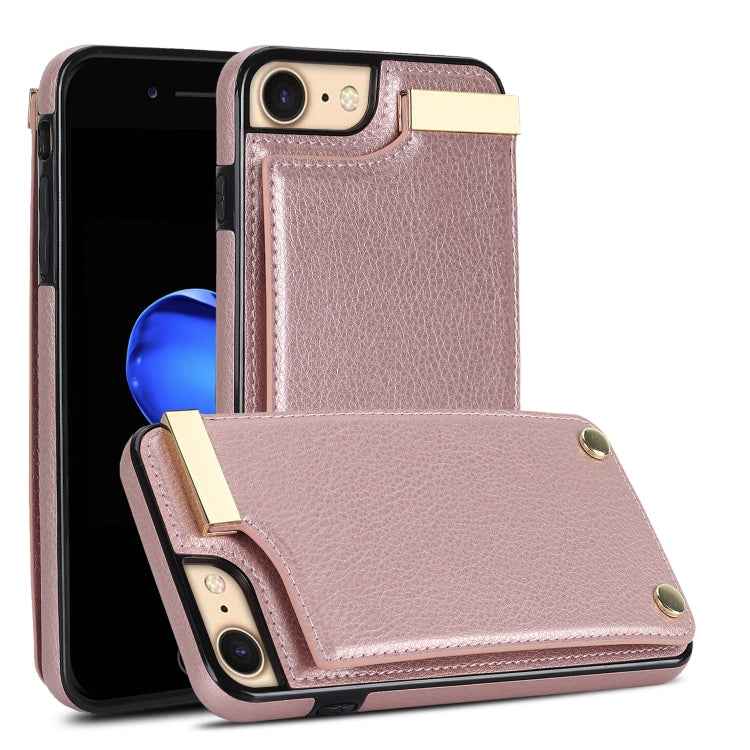 Metal Buckle Card Slots Phone Case, For iPhone 14 Pro, For iPhone 14 Pro Max, For iPhone SE 2022 / 2020 / 8 / 7, For iPhone 13 Pro Max, For iPhone 13 Pro, For iPhone 12 / 12 Pro, For iPhone 12 Pro Max, For iPhone 11 Pro Max