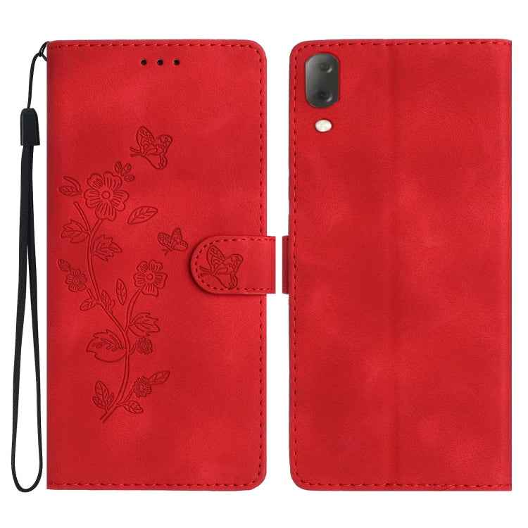 Flower Butterfly Embossing Pattern Leather Phone Case, For Sony Xperia L3, For Sony Xperia 10