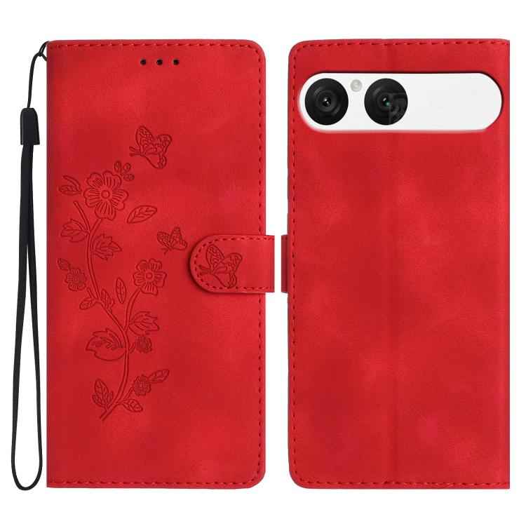 Flower Butterfly Embossing Pattern Leather Phone Case, For Sony Xperia 10 VII, For Sony Xperia 10 VI, For Sony Xperia 1 VI, For Sony Xperia 1 V, For Sony Xperia 10 V, For Sony Xperia 10 IV, For Sony Xperia L4, For Sony Xperia 5