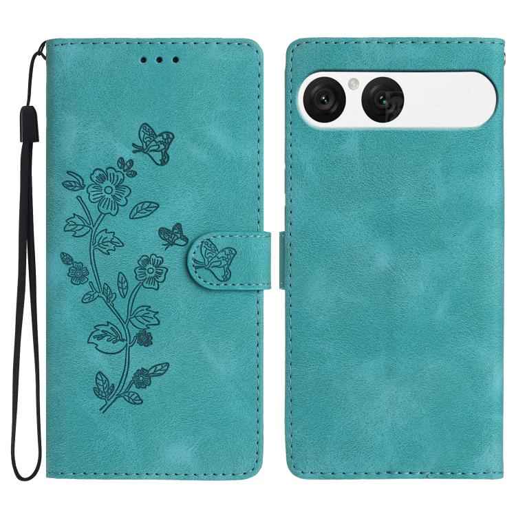 Flower Butterfly Embossing Pattern Leather Phone Case, For Sony Xperia 10 VII, For Sony Xperia 10 VI, For Sony Xperia 1 VI, For Sony Xperia 1 V, For Sony Xperia 10 V, For Sony Xperia 10 IV, For Sony Xperia L4, For Sony Xperia 5