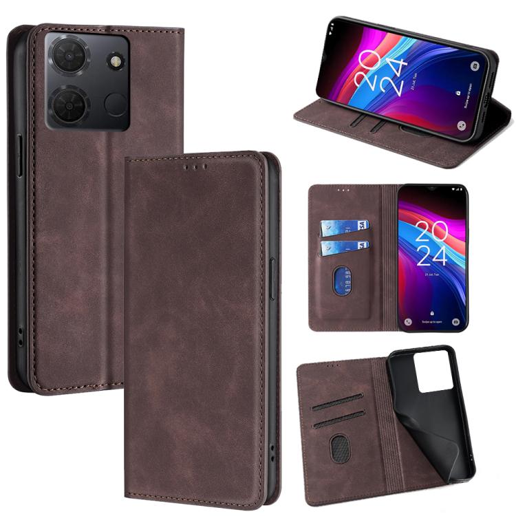 Skin Feel Magnetic Leather Phone Case, For TCL 60R 5G, For TCL 503 4G, For TCL 50 NxtPaper 5G