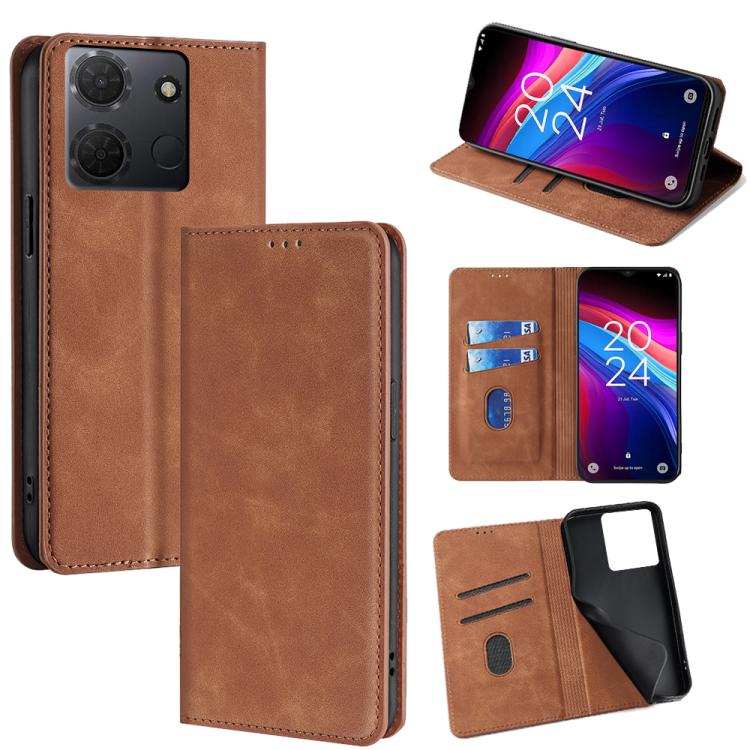 Skin Feel Magnetic Leather Phone Case, For TCL 60R 5G, For TCL 503 4G, For TCL 50 NxtPaper 5G