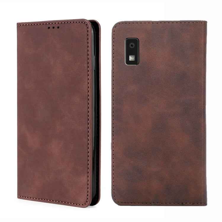 Skin Feel Magnetic Leather Phone Case, For Sharp Aquos R10, For Sharp Aqous wish5, For Sharp Aquos Wish4, For Sharp Aquos R9, For Sharp Aquos Sense 8, For Sharp Aquos R8 Pro SH-51, For Sharp Aquos R8 SH-52D, For Sharp Aqous Wish3