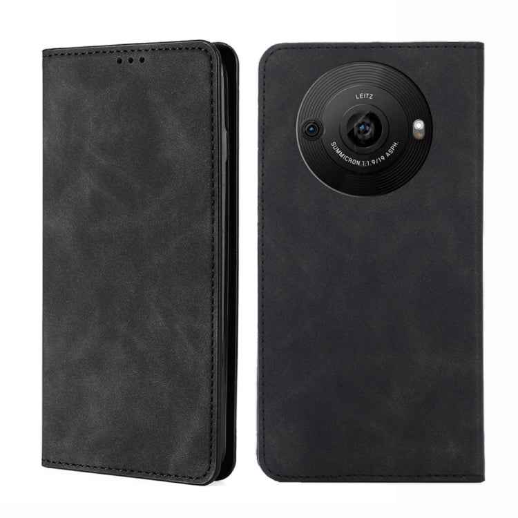 Skin Feel Magnetic Leather Phone Case, For Sharp Aquos R10, For Sharp Aqous wish5, For Sharp Aquos Wish4, For Sharp Aquos R9, For Sharp Aquos Sense 8, For Sharp Aquos R8 Pro SH-51, For Sharp Aquos R8 SH-52D, For Sharp Aqous Wish3