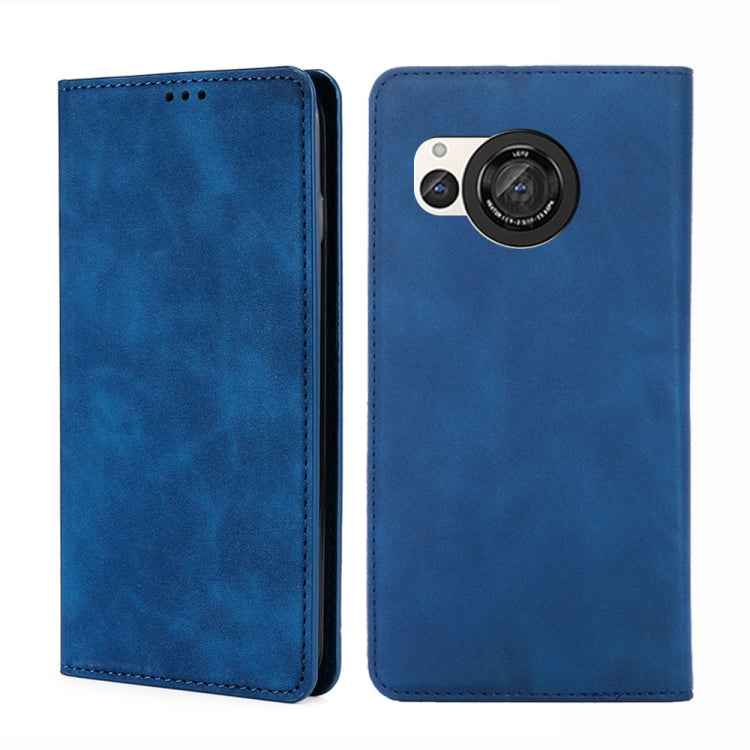 Skin Feel Magnetic Leather Phone Case, For Sharp Aquos R10, For Sharp Aqous wish5, For Sharp Aquos Wish4, For Sharp Aquos R9, For Sharp Aquos Sense 8, For Sharp Aquos R8 Pro SH-51, For Sharp Aquos R8 SH-52D, For Sharp Aqous Wish3