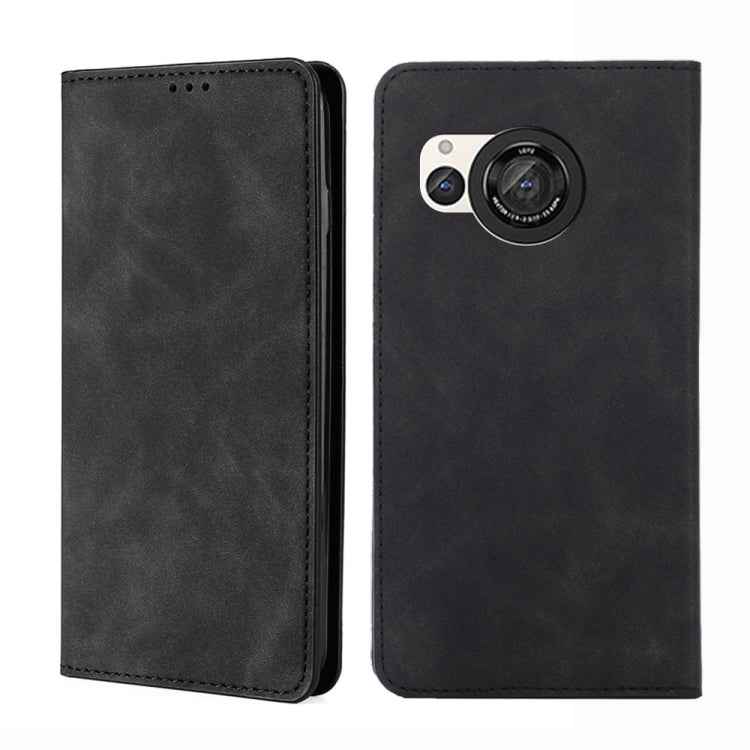 Skin Feel Magnetic Leather Phone Case, For Sharp Aquos R10, For Sharp Aqous wish5, For Sharp Aquos Wish4, For Sharp Aquos R9, For Sharp Aquos Sense 8, For Sharp Aquos R8 Pro SH-51, For Sharp Aquos R8 SH-52D, For Sharp Aqous Wish3