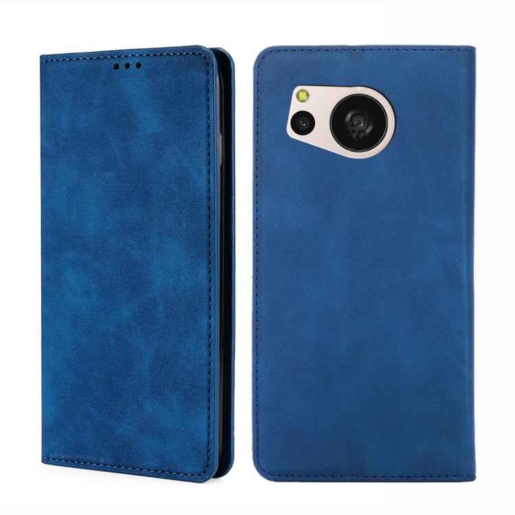 Skin Feel Magnetic Leather Phone Case, For Sharp Aquos R10, For Sharp Aqous wish5, For Sharp Aquos Wish4, For Sharp Aquos R9, For Sharp Aquos Sense 8, For Sharp Aquos R8 Pro SH-51, For Sharp Aquos R8 SH-52D, For Sharp Aqous Wish3